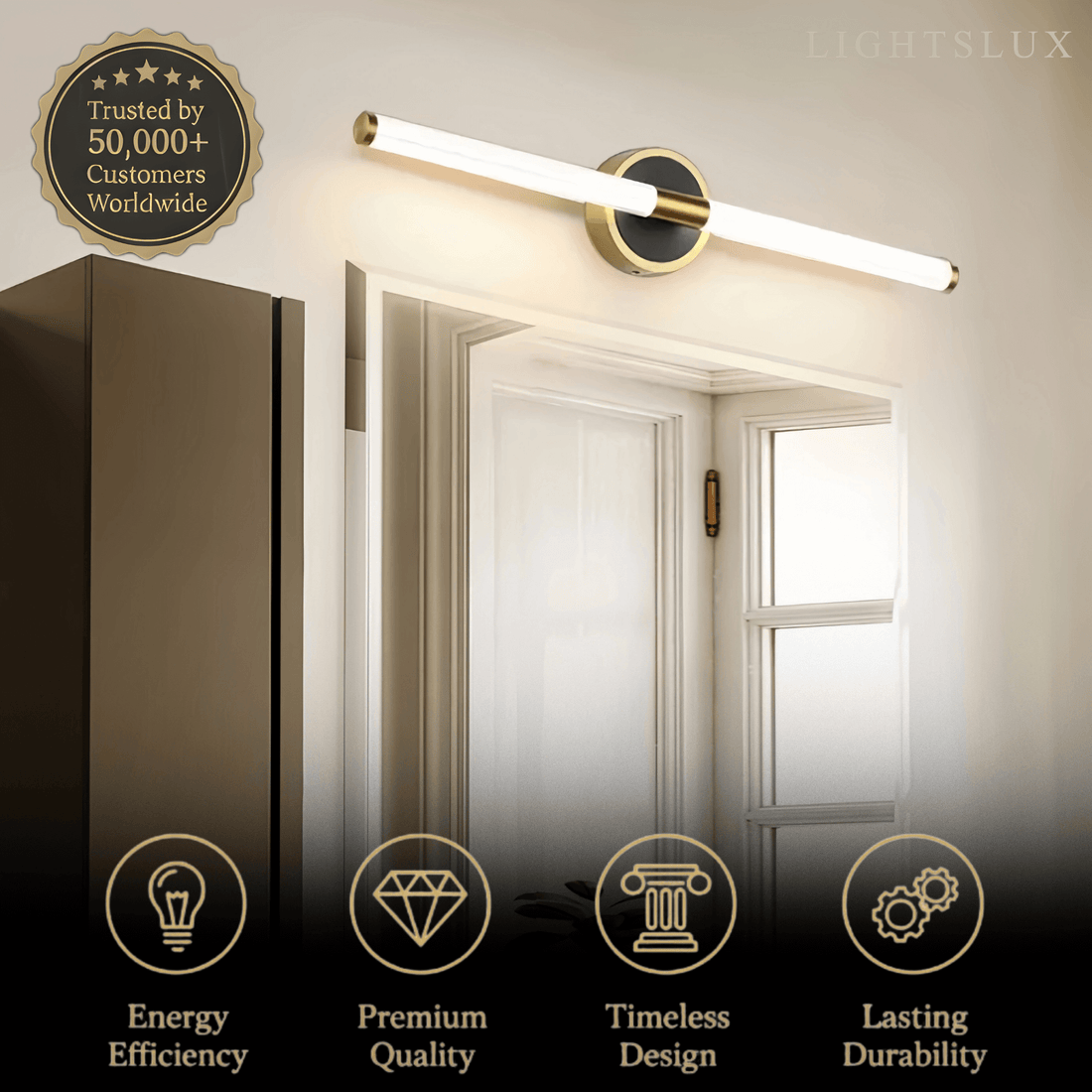 Minimalist Stick Vanity Wall Lamp