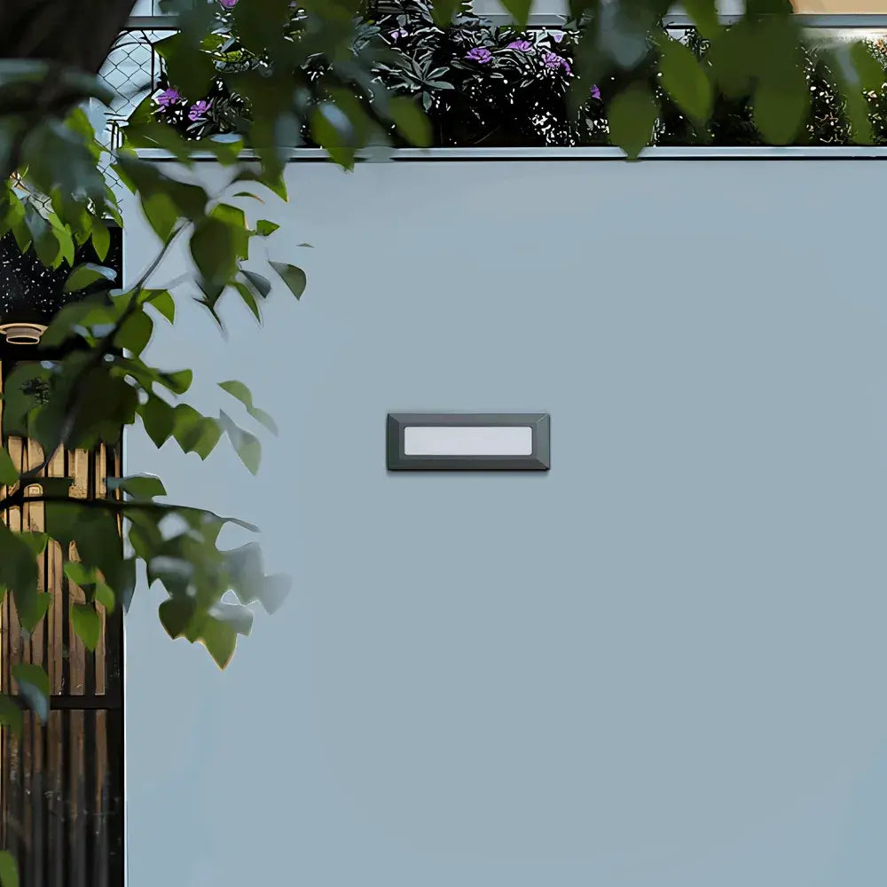 Minimalist Black LED Deck Step Light