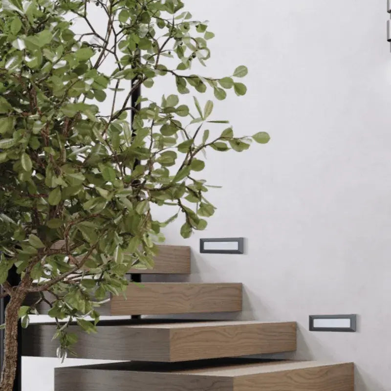 Minimalist Black LED Deck Step Light