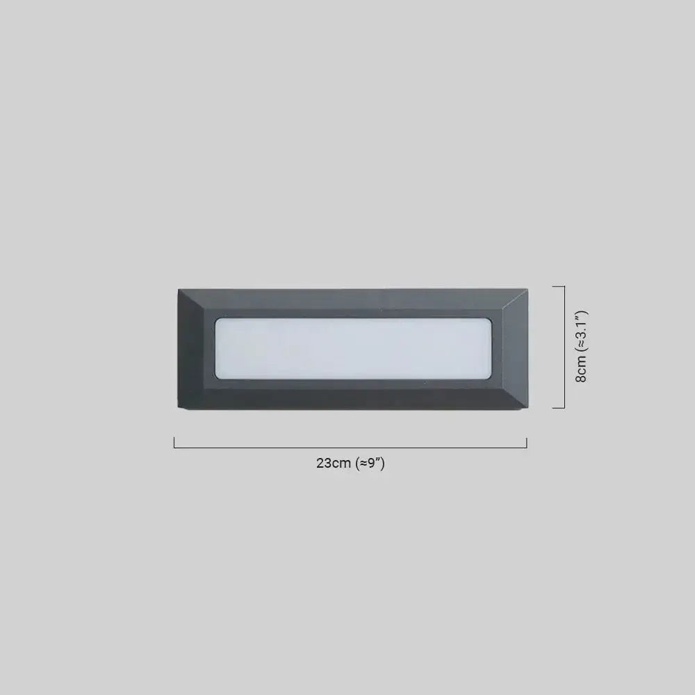 Minimalist Black LED Deck Step Light