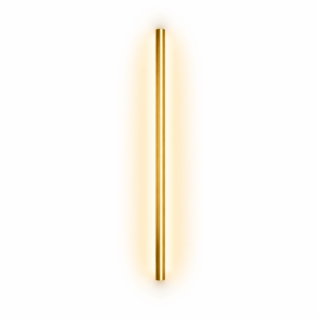 Arcato Minimalist Linear LED Wall Lamp – Black/Gold for Bedroom/Living Room