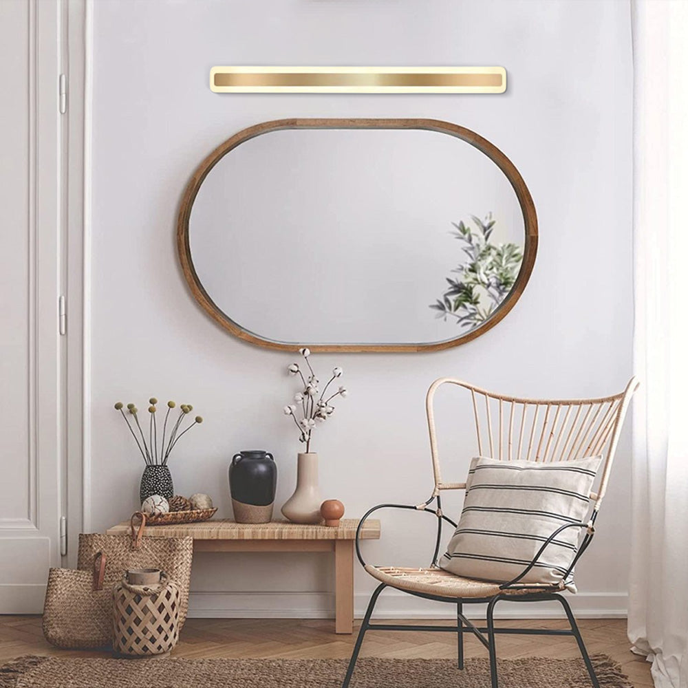 Vanity Light — Metal & Acrylic Rectangle IP44 Bedroom