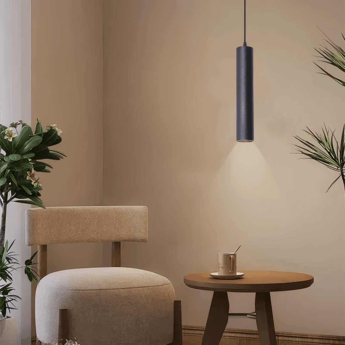Modern Black LED Pendant Light
