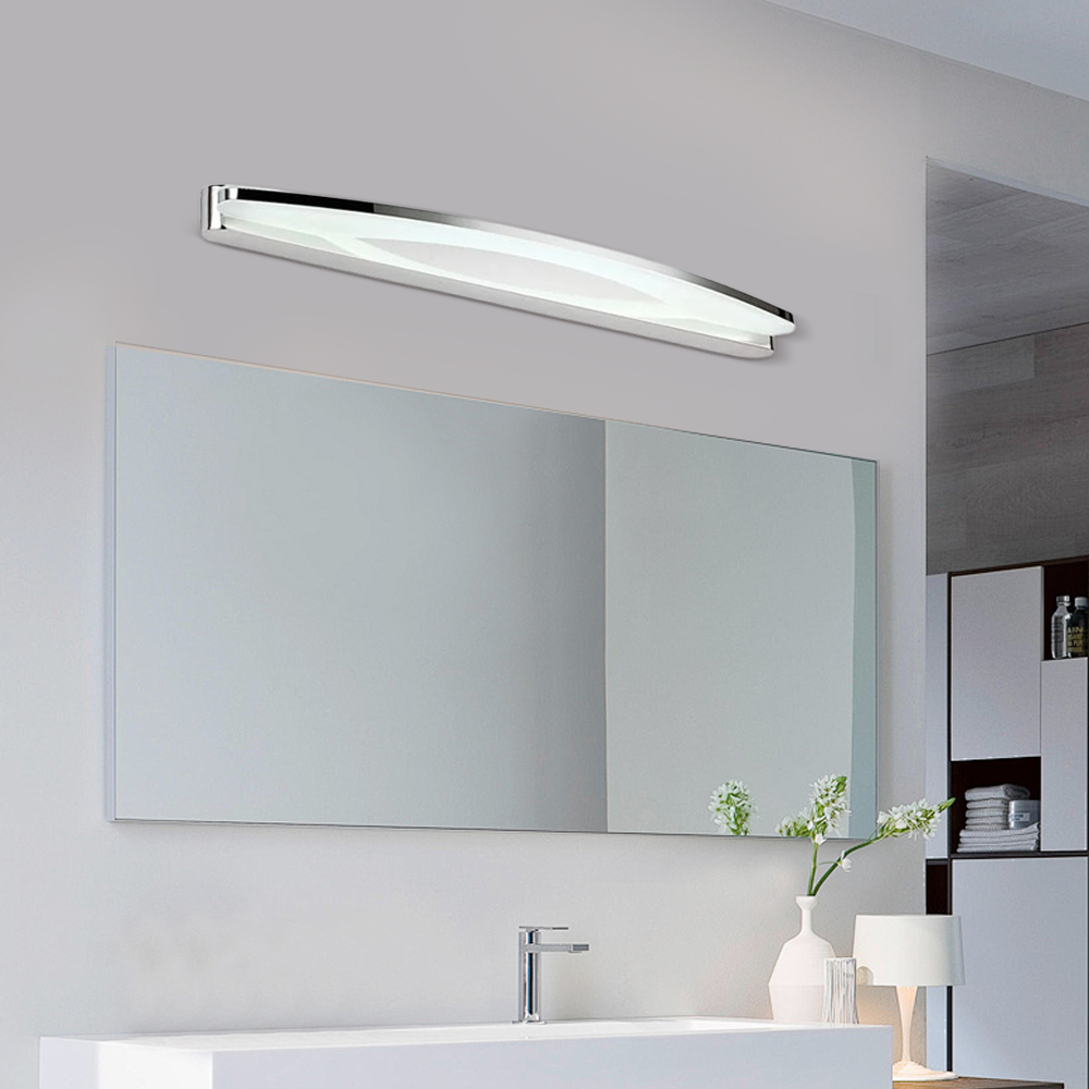 Vanity Light – Chrome Metal & Acrylic Bathroom