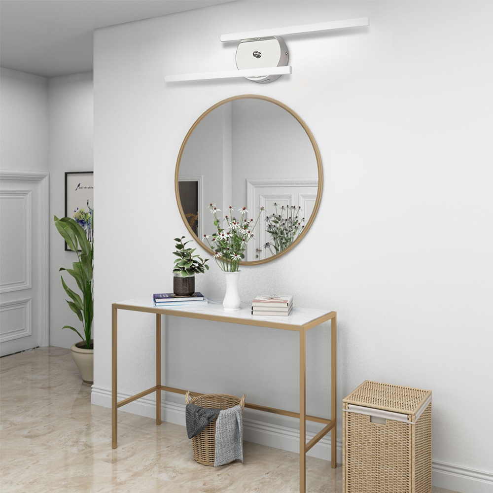 Double Linear Wall Light – Metal & Silicagel for Bathroom