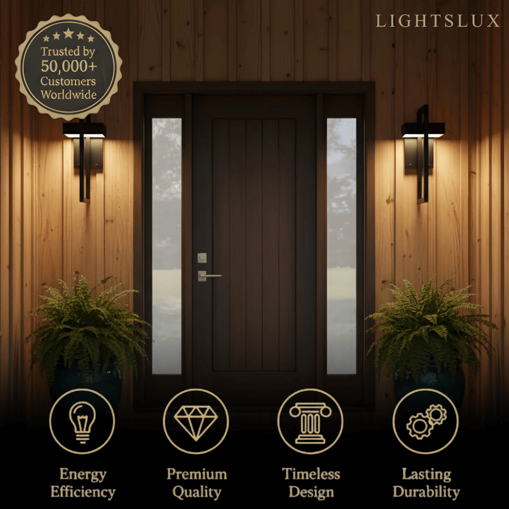 Minimalist Outdoor Wall Sconce - Waterproof Light in 3 Size for Outdoor