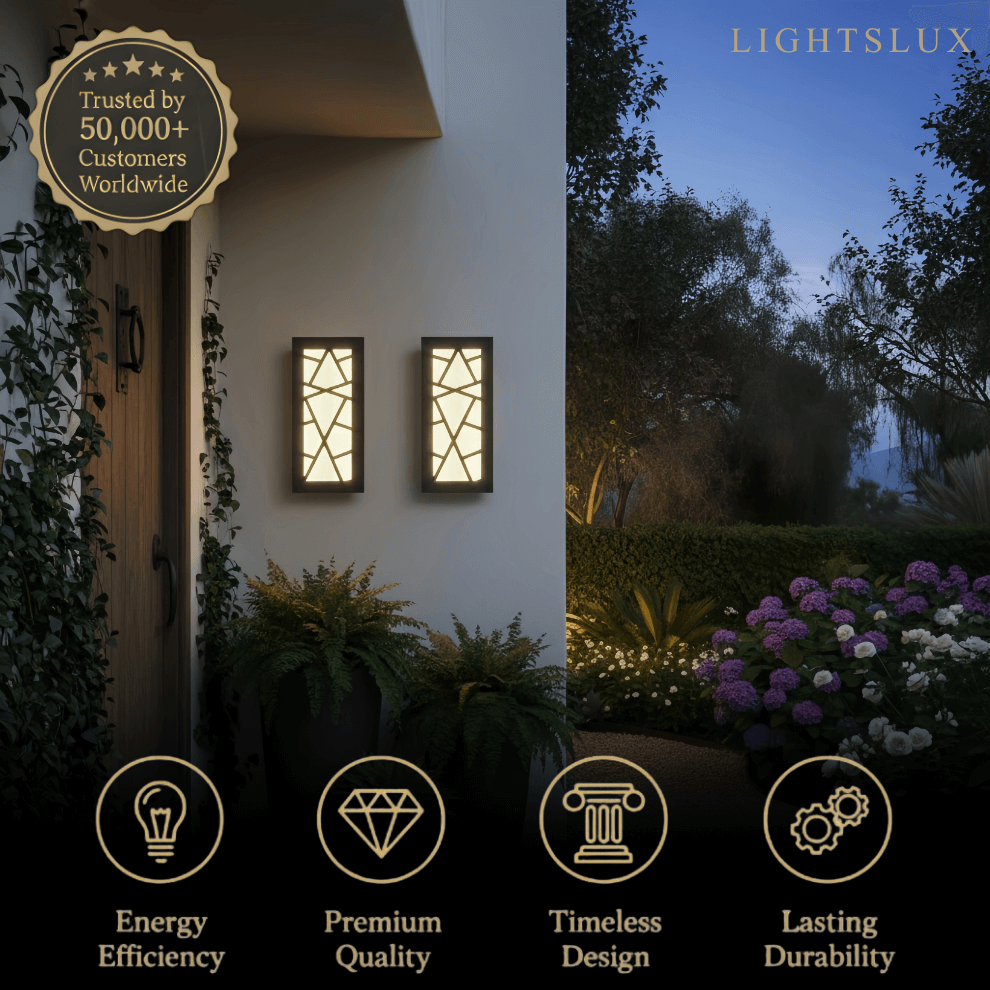 Art Deco Waterproof Wall Light in 8 Size for Yard/Terrace