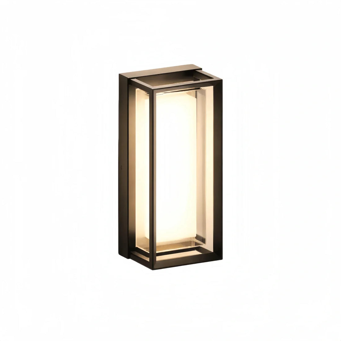 Arcato Geometric Matte Black Outdoor Wall Light – Modern LED Sconce for Patio & Entryway