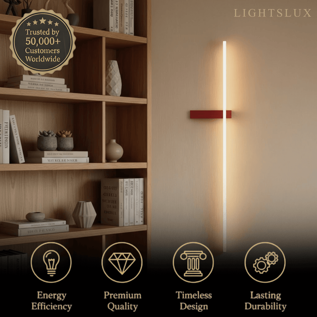 Arcato_Minimalist_Linear_LED_Wall_Lamp_Black_White_Red_for_Living_Room