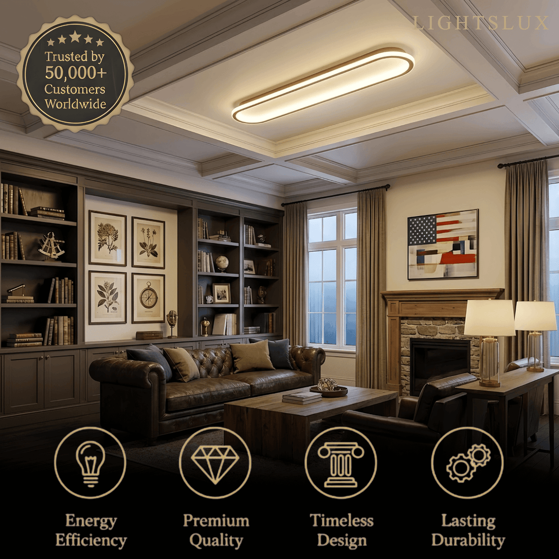 Ceiling Light – Dimmable for Bedroom