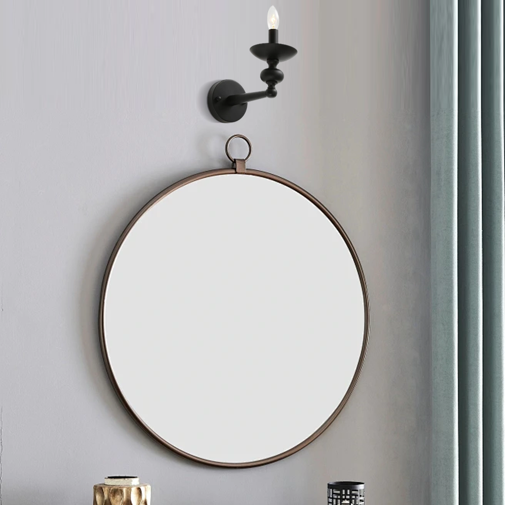 Chandelier - Convertible Wall/Pendant Light with Glass Dining Room