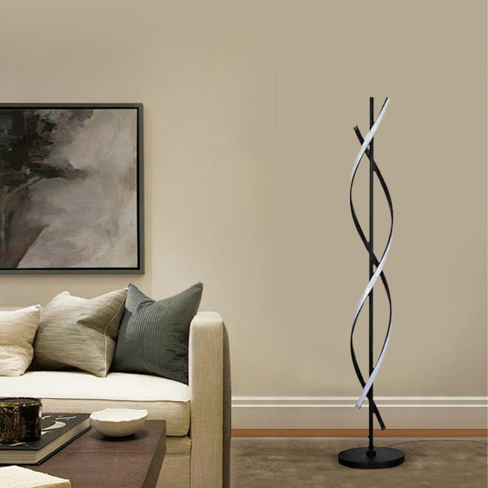 Floor Lamp - Streamlined Metal Design for Living Room